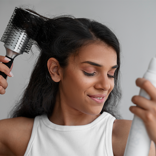 Shampoo Round Brush Blowout